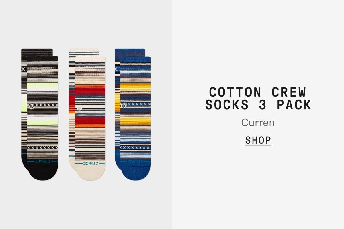 COTTON CREW SOCKS 3 PACK