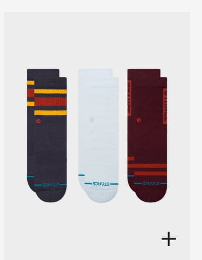 ICON MIXED KIDS CREW SOCKS 3 PACK