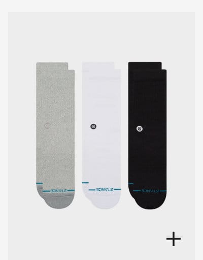 ICON CREW SOCKS 3 PACK