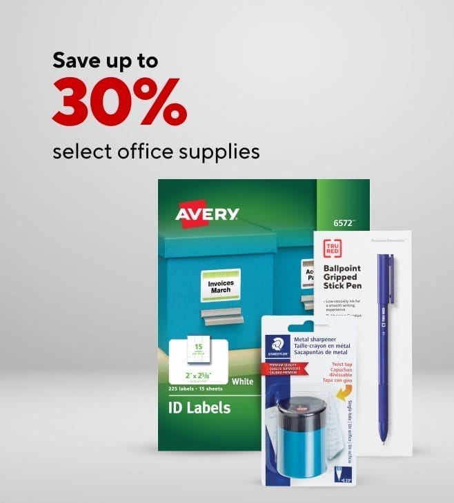 Save up to 30% off Office Supplies