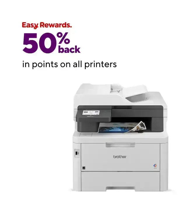 50% back in points when you purchase a printer