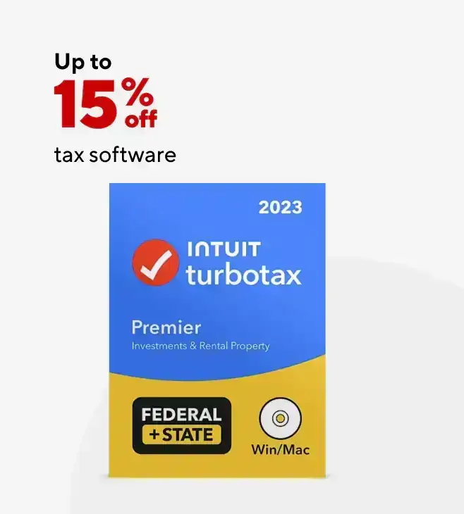 Up to 15% off Tax Software
