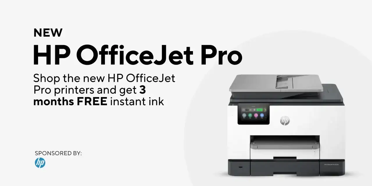 Shop the new HP OfficeJet Pro printers and get 3 months FREE Instant Ink