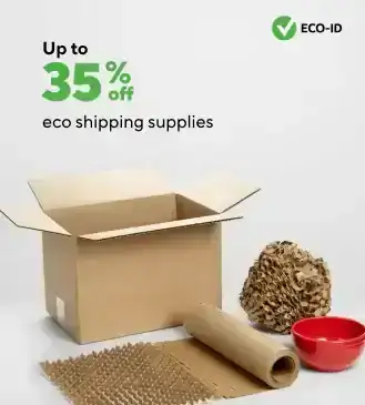 Save up to 35% on Eco Shipping Supplies