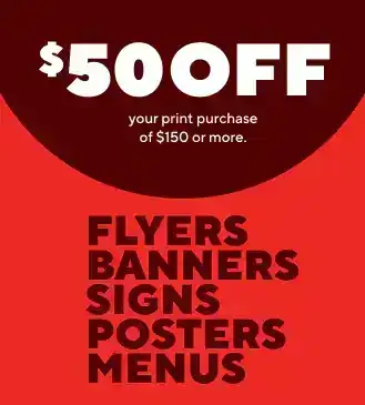 \\$50 off your print order of \\$150 or more.