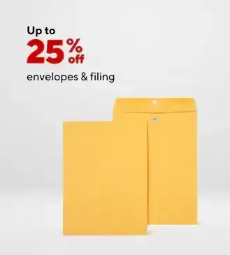 Envelopes & Filing up to 25% off