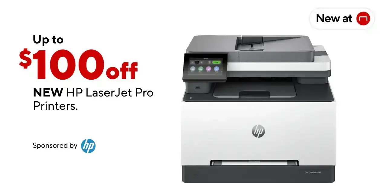 New HP LaserJet Pro Printers up to \\$100 off