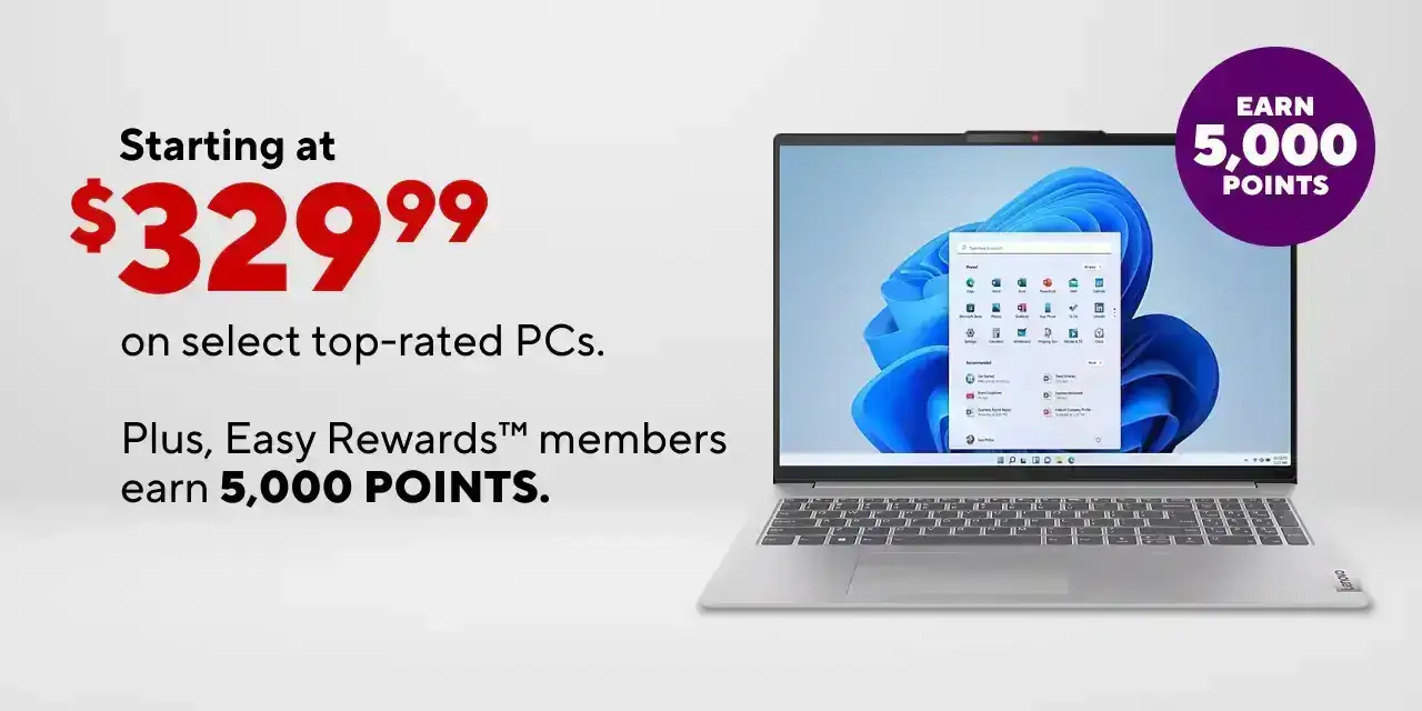 Top Rated PC's Starting at \\$329.99