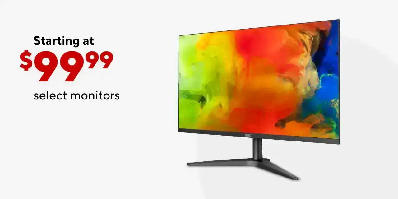 Monitors starting at \\$99.99