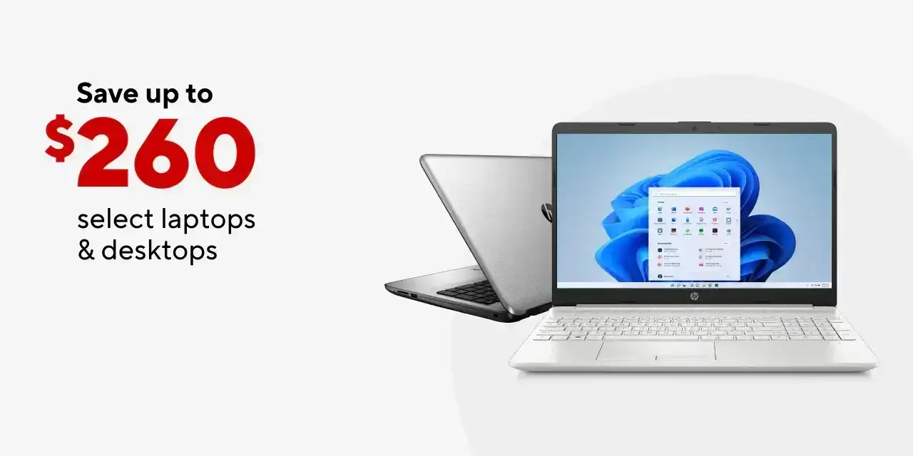 Save up to \\$260 on select laptops & desktops