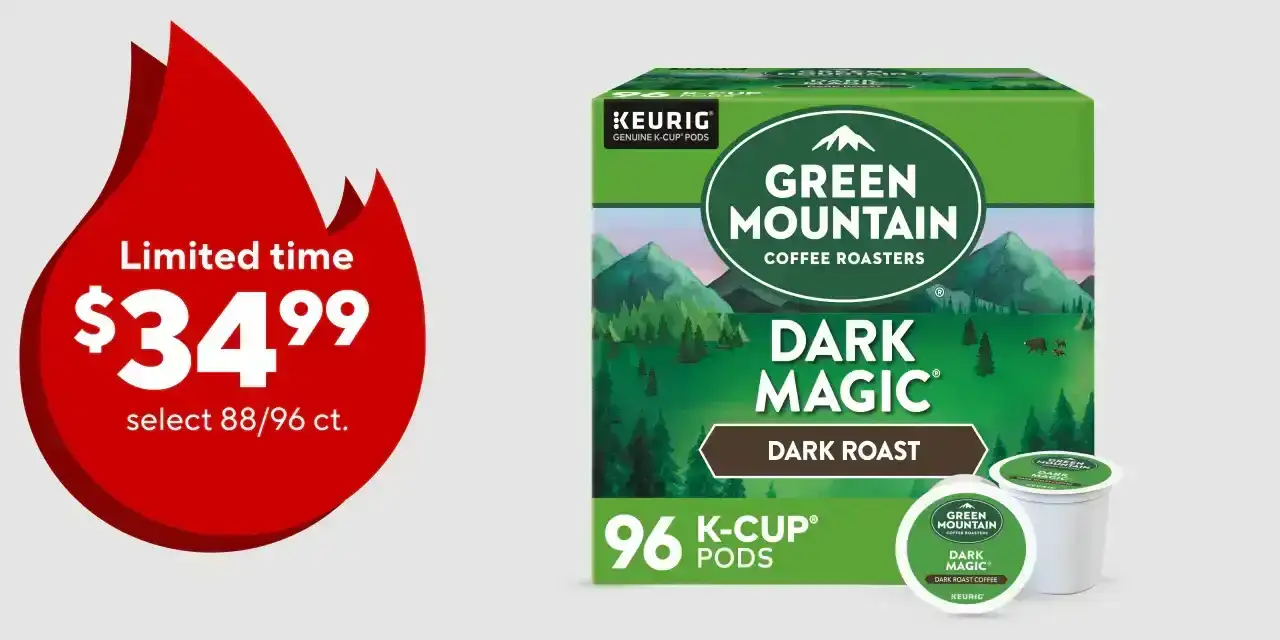Select 88/96 CT K-Cups as low as \\$34.99