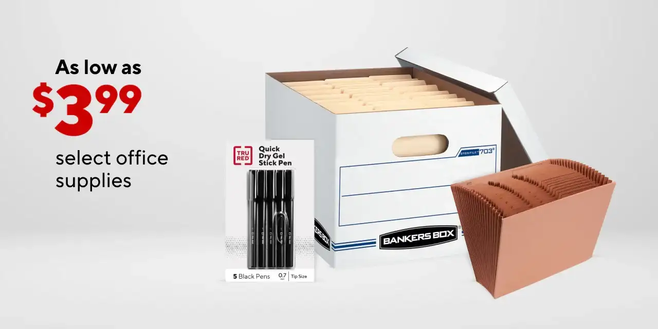 Get Back into Business with Office Supplies as low as \\$3.99