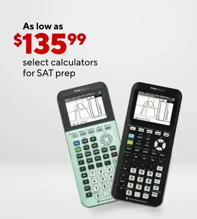 Low Prices on Calculators for SAT Prep