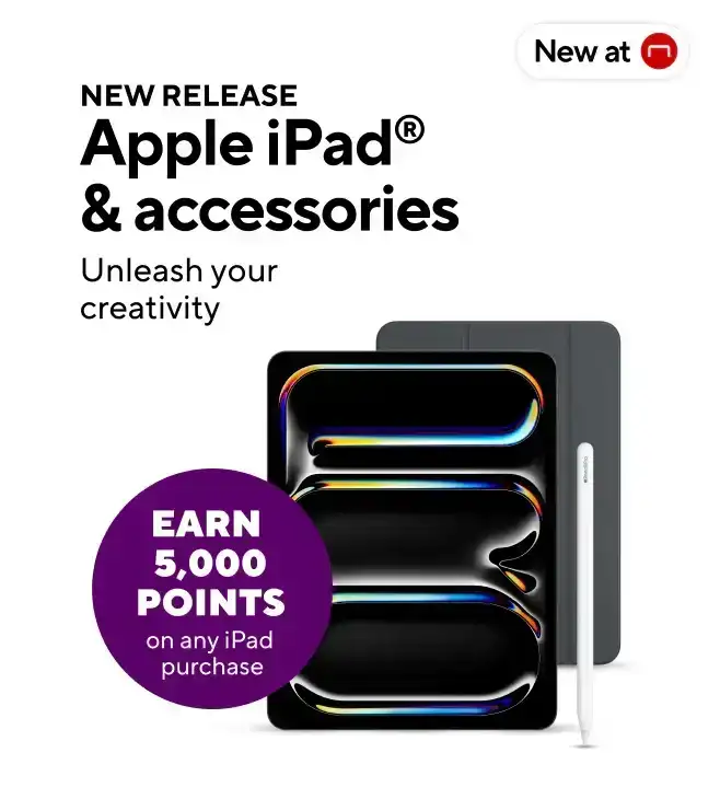 New Ipads in-stock now. Plus earn 5,000 points