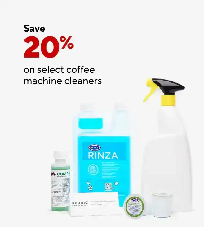 Save 20% on Select Coffee Machine Cleaners