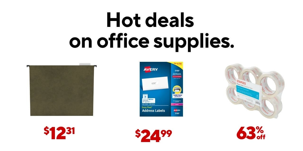 Don't Wait! Spring on the Hot Office Supplies Deals