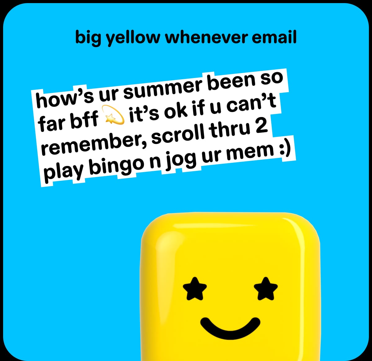 big yellow whenever email