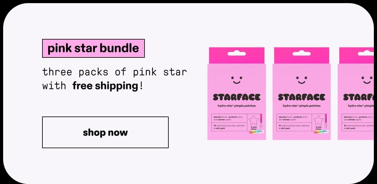 order pink star bundle for free shipping!