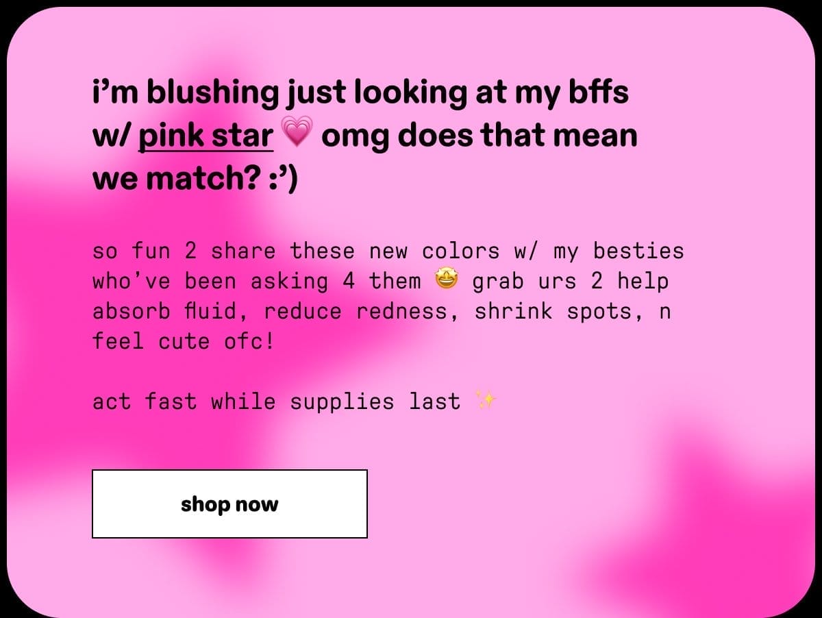 pink star - shop now!