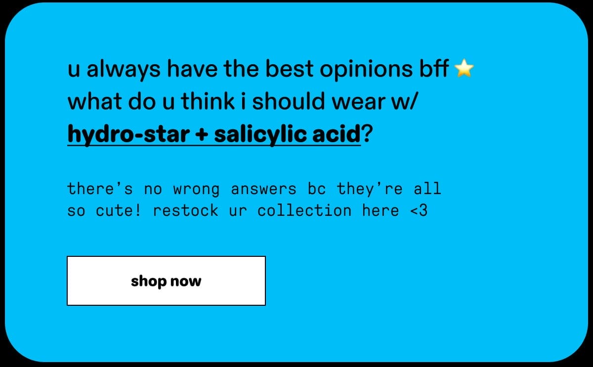 hydro-star + salicylic acid - shop now