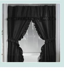 Ruffled Shower Curtain Set