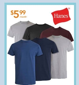 Hanes® Men's ComfortSoft Tagless Pocket Tee 6-Pack