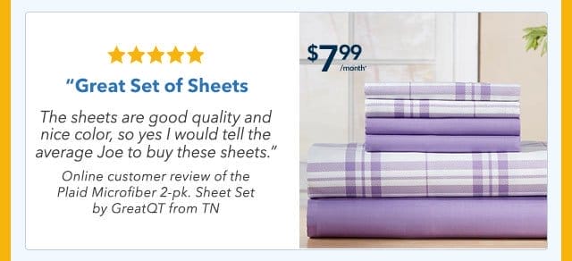 Plaid Microfiber 2-pk. Sheet Set