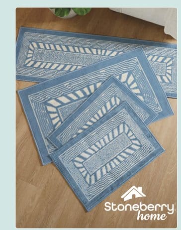 Stoneberry Home Halo 4-pc. Rug Set