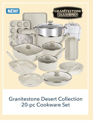 Granitestone Desert Collection 20-pc Cookware Set