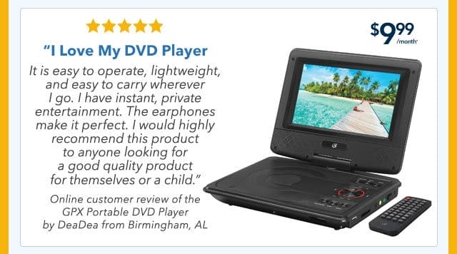 GPX Portable DVD Player