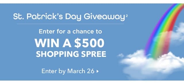 Enter to win a \\$500 shopping spree