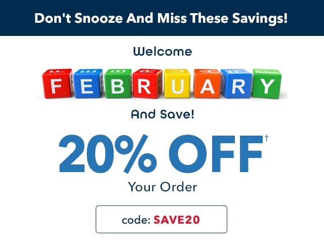 20% Off with code SAVE20. Shop Now