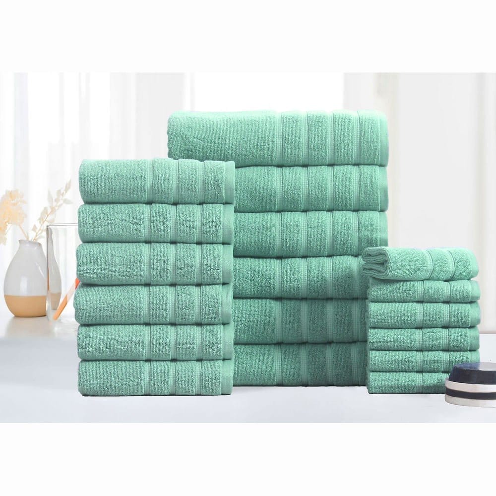 Bibb Home Egyptian Cotton 18-Piece Towel Set