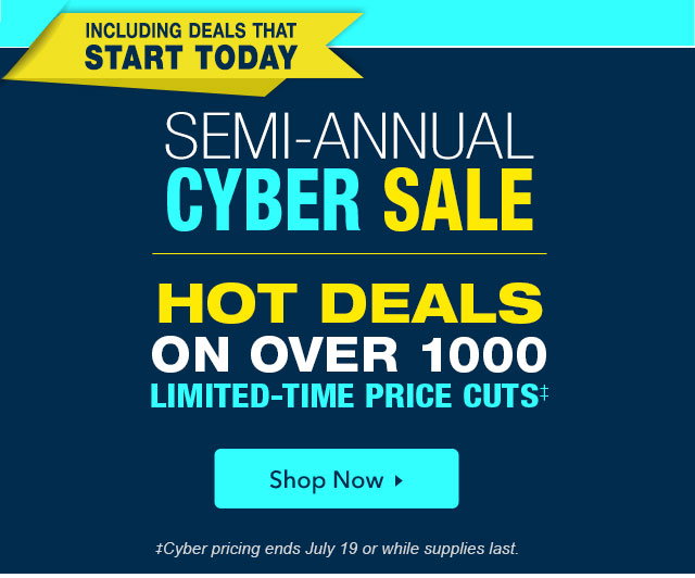 Shop The Semi-Annual Cyber Sale