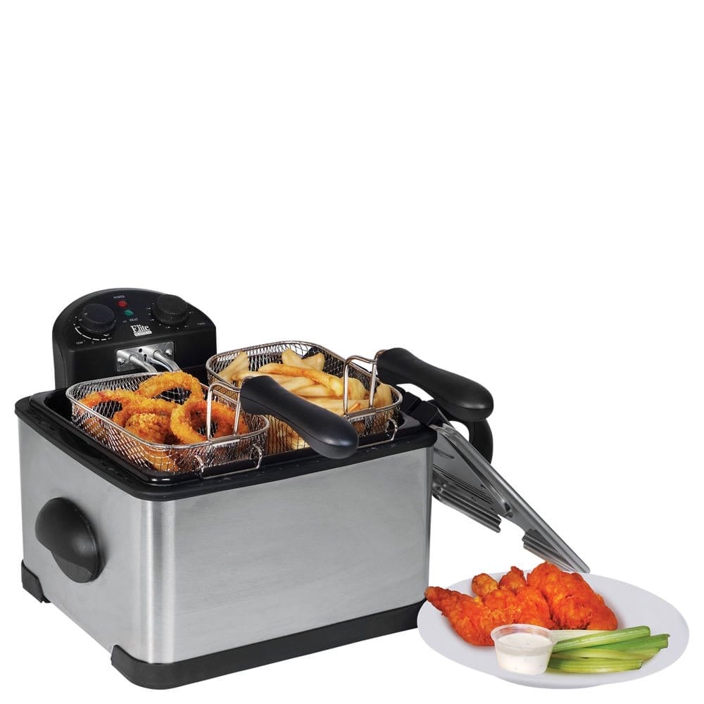 Elite 4-Qt. Dual-Basket Deep Fryer