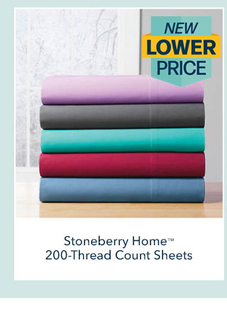 Stoneberry Home™ 200-Thread Count Sheets