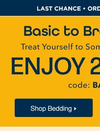 20% off Bed + Bath with code BATHBED. Shop Bedding