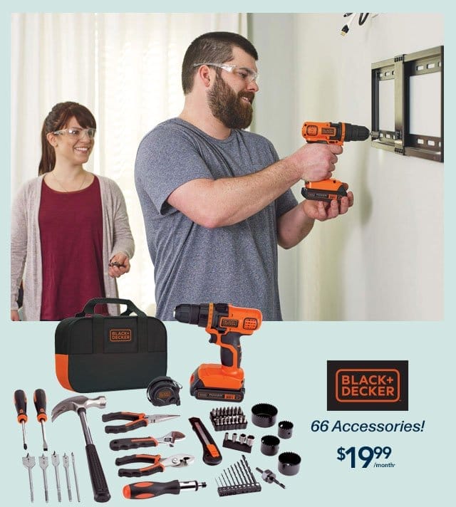 Black+Decker® 20V MAX Li-ion Drill/Driver and 68-Piece Kit