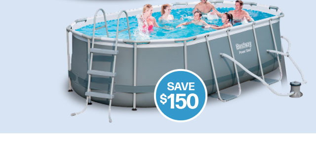 Bestway Power Steel Oval Pool Set