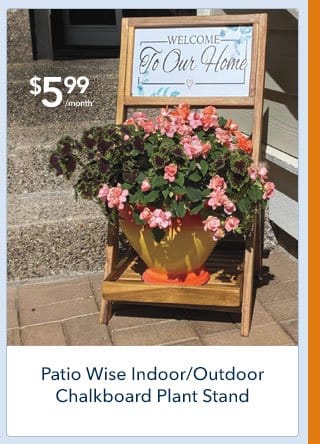 Patio Wise Indoor/Outdoor Chalkboard Plant Stand