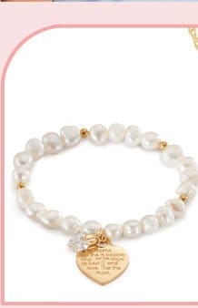 Women's Freshwater Pearls Moms are… Bracelet