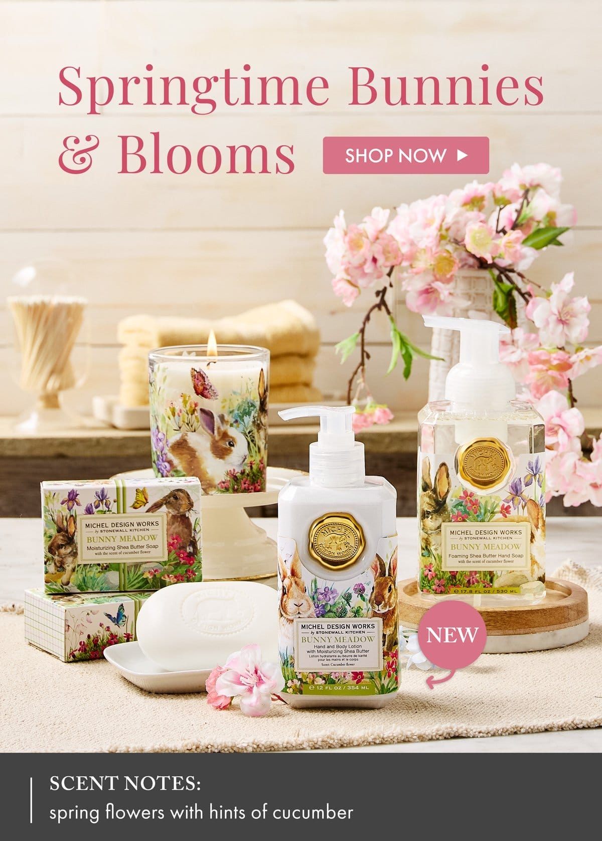 Springtime Bunnies & Blooms - Shop Now