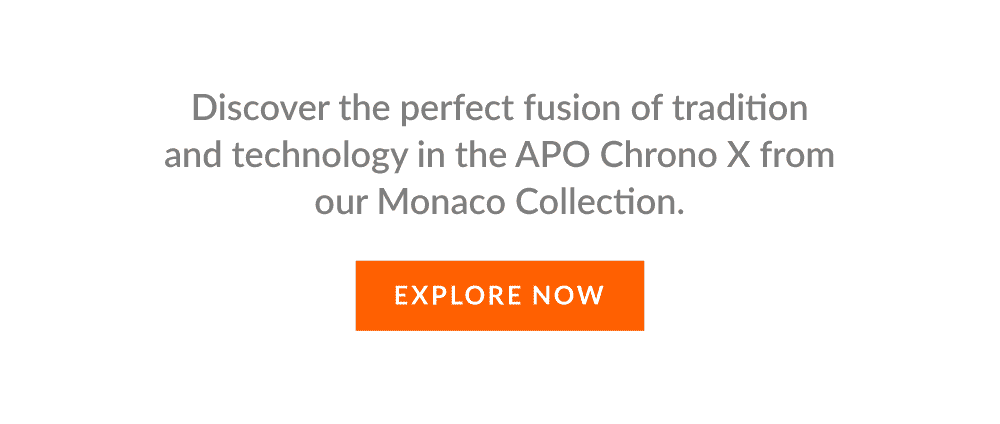 Discover the perfect fusion of tradition and technology in the APO Chrono X from our Monaco Collection.