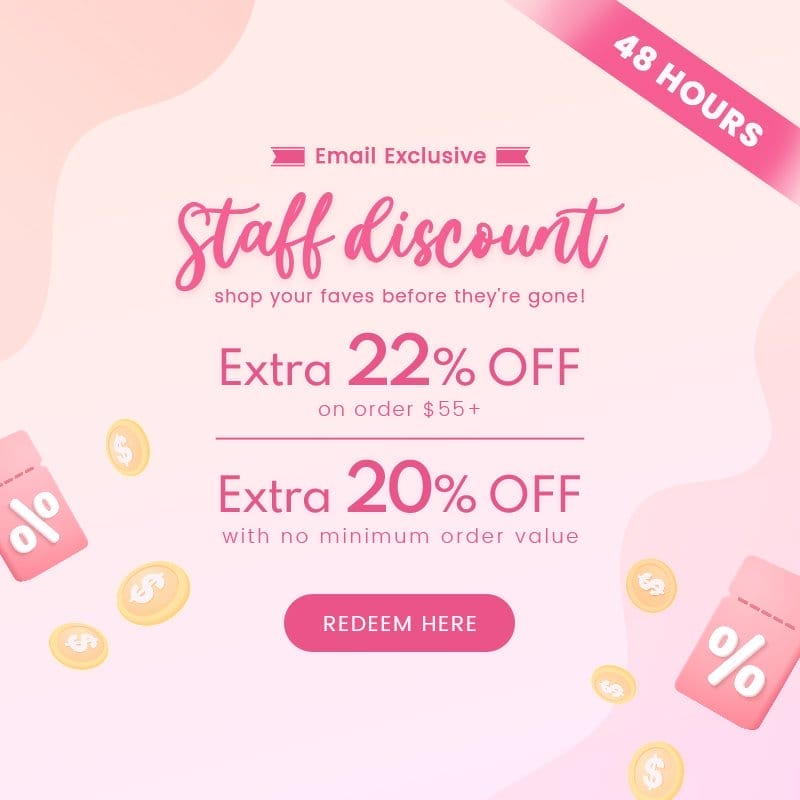 Staff discount