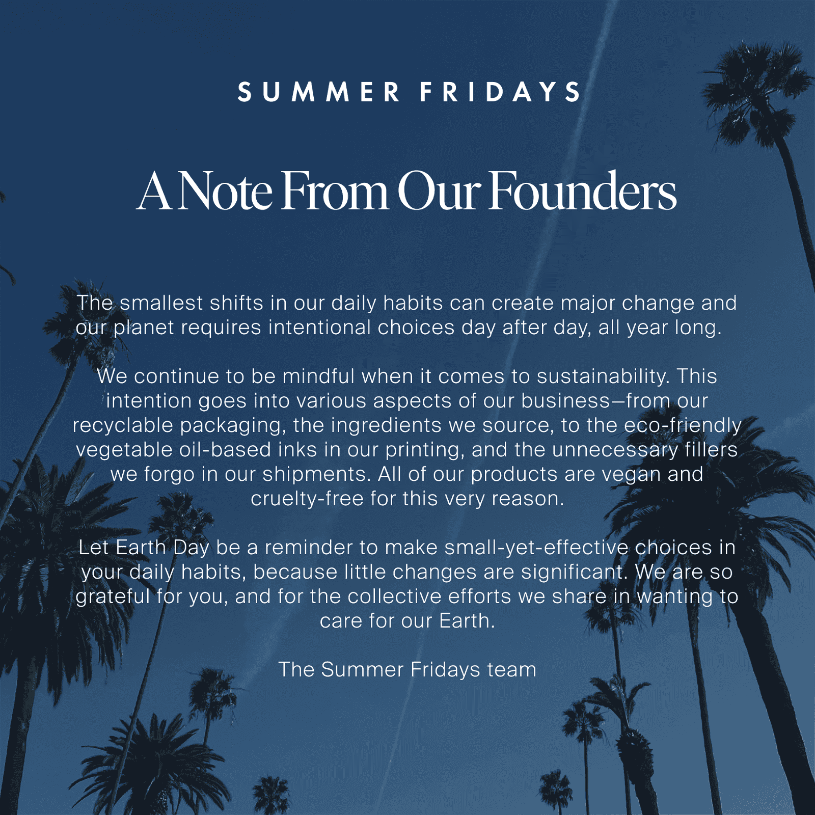 A Note from our Founders