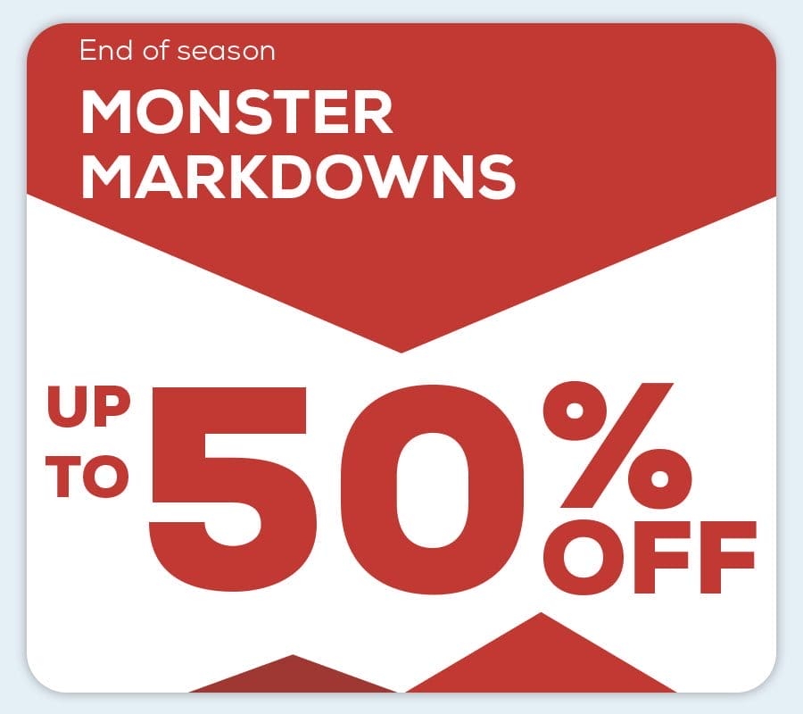 Monster Markdowns