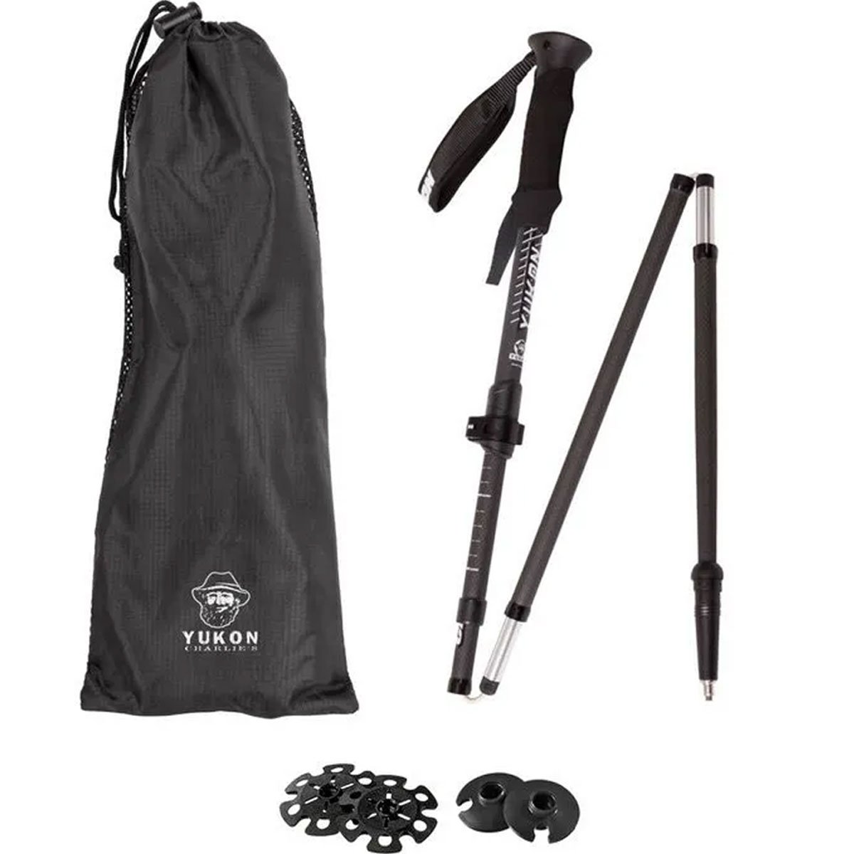 Sportsstuff Yukon Charlie's Carbon Lite Flipout Adjustable Trekking Poles