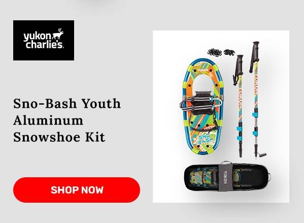 Yukon Charlie's Sno-Bash Youth Aluminum Snowshoe Kit