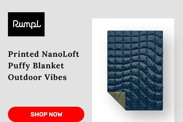 Rumpl Printed NanoLoft Puffy Blanket Outdoor Vibes
