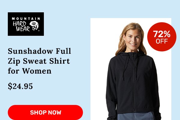 Mountain Hardware Sunshadow Full Zip Sweat Shirt for Women